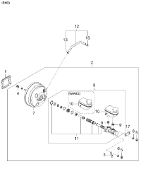 591003E160-BOOSTER & MASTER CYLINDER ASSY