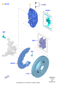 FR3Z1125A-BRAKE DISC LR/RR SPORT/L320