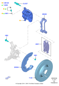 FR3Z2001D-KIT - BRAKE LINING PAD FRONT