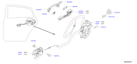 82500JE20A-LOCK & REMOTE CONTROL ASSY-REAR DOOR,RH