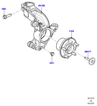 7G913K170ABA-Wheel assy-steering knuckle, rh