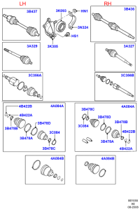 7G913B436FE-Joint assy-rh