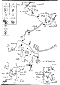 GV2C43250-Pipe NO.1, brake-a. B .s