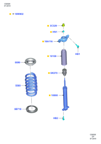 KK1C18W002BB-SHOCK ABSORBER FRONT LH/L538