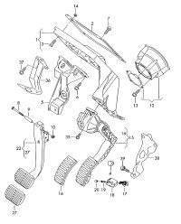 4E1723111A-Bracket, pedal