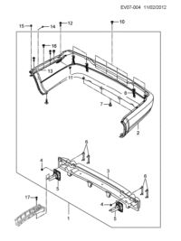 96326600-MUDGUARD, REAR