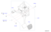 465015SA1B-PEDAL ASSY BRAKE W/BRACKET