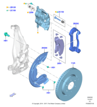 CL3Z1125B-BRAKE DISC LR/RR SPORT/L320