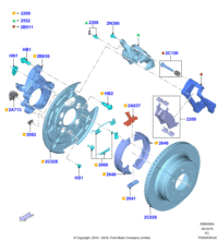 CL3Z2B511D-BRACKET-ENGINE SUPP*