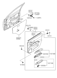823021E060FZ-PANEL COMPL-FR DR TRIM RH