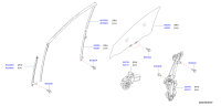 803002GC0A-GLASS ASSY-DOOR WINDOW,RH