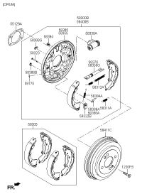 584111G000-DRUM-RR BRAKE