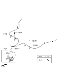 597104V600RY-LEVER ASSY-PARKING BRAKE