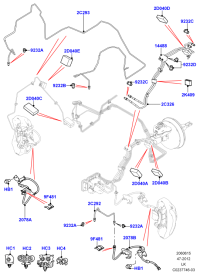 LR033363-BRAKE HOSE-LR(L359/L538)