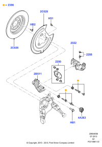 BT4Z2200A-Warranty-pass/brake gasket