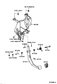 4710136140-PEDAL SUB-ASSY, BRAKE