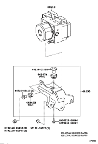 4459002400-BRACKET ASSY, BRAKE ACTUATOR