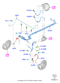CV6Z2078B-Brake assy-rh