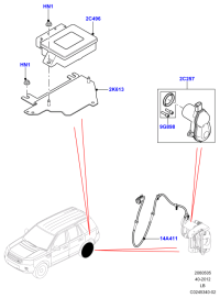 LR040103-HARNESS ASSY-OIL PRESSURE SENS