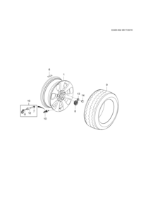 9055004-Wheel kit-aluminium