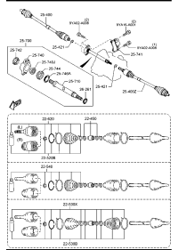 GG6122540-BOOT SET,INNER JOINT