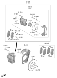 58101BUA00-PAD KIT-FR DISC BRAKE