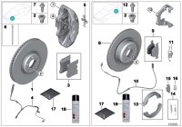 34106878878-BRAKE PAD SET/F20/F30