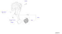 465016LA5B-PEDAL ASSY BRAKE W/BRACKET