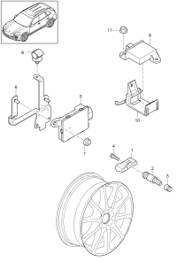 95836166100-Sensor module tire pressure control system companion: