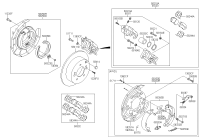 582503S300-BRAKE ASSY-PARKING RR,LH