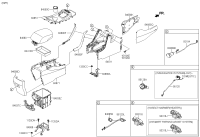 84660A1100RYN-ARMRESTASSYCONSOLE