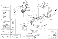 84680B3000VYN-COVER ASSY-CONSOLE EXTN,LH