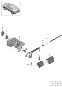 95B723117D-Bracket, pedal