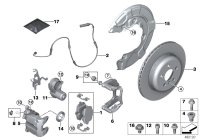 34216885451-BRAKE PAD SET/F20/F30
