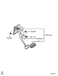 8558B246-Clip, brake pedal