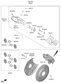 58302O1A20-Pad kit-rear disc brake