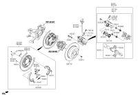582102W000-Brake assy-rr wheel, lh