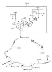 597102C880LK-LEVER ASSY-PARKING BRAKE