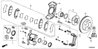 45022T4NH11-Set, pad fr