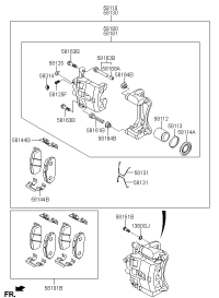 58101K8A00-PAD KIT-FR DISC BRAKE