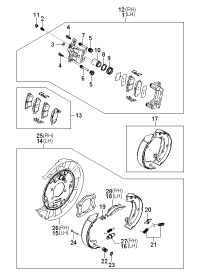 583503FA00-SHOE KIT-PARKING BRAKE