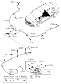 59760C1000-Cable assy-parking brake, lh