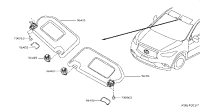 964009NF0A-SUNVISOR ASSY-RH