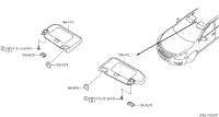 964003GH1B-SUNVISOR ASSY-RH