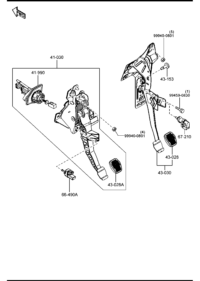 BP4K43028-PAD,PEDAL