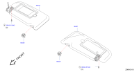 964092GD0A-HOLDER-SUNVISOR