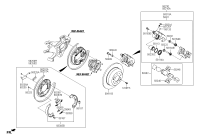 58210A1000-Brake assy-rr wheel, lh