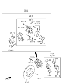58101B3A50-PAD KIT-FR BRAKE