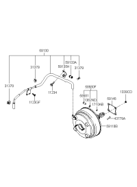 591103K200-BOOSTER ASSY, BRAKE
