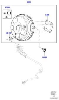 LR024469-Booster assy-brake